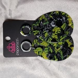 Black and Green Earrings